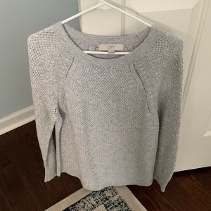 LOFT XL Light Gray Sweater